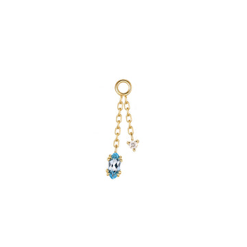 Georgia Diamond Double Dangle Chain Charm