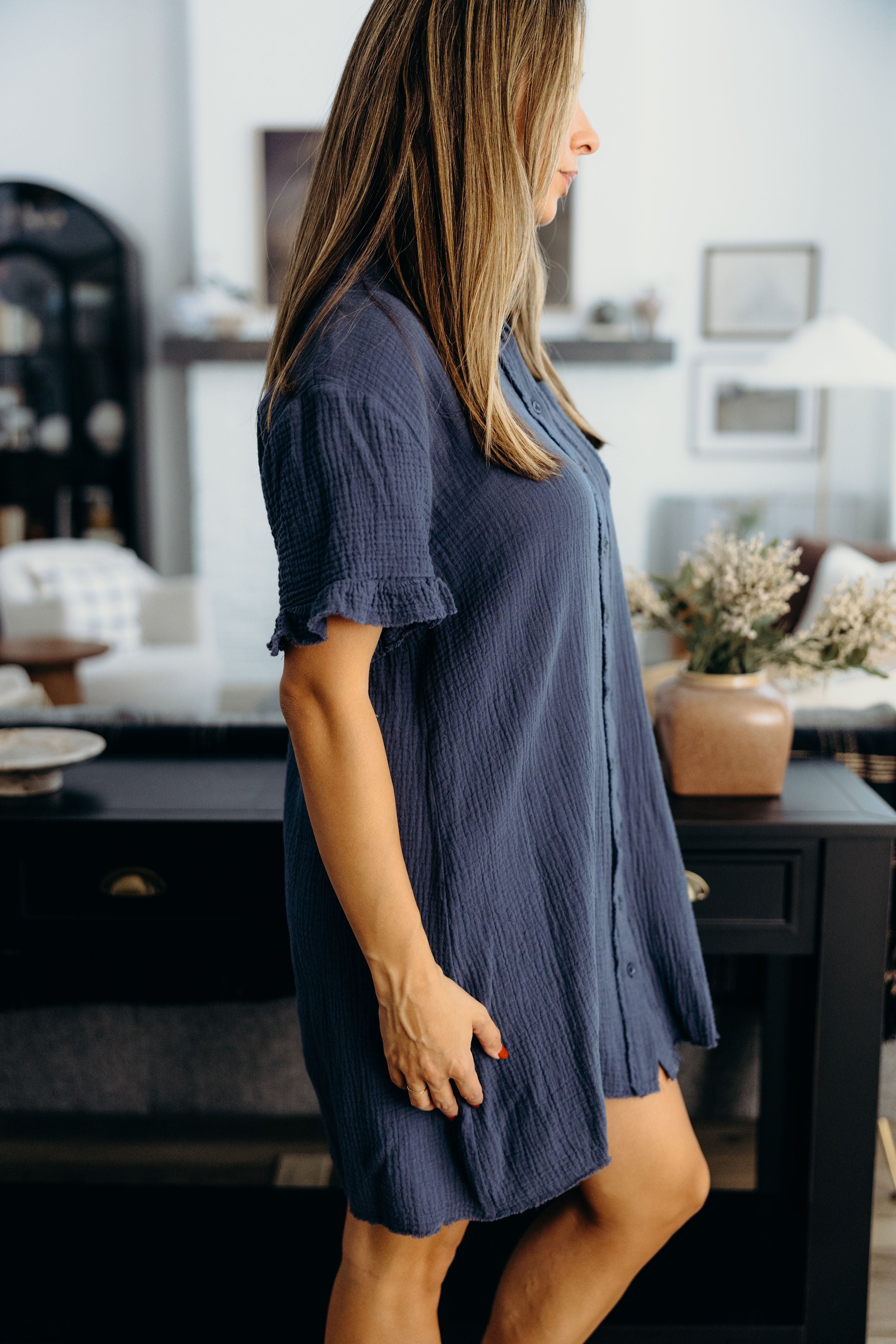 THE MICHA IN SOFT NAVY FINAL SALE