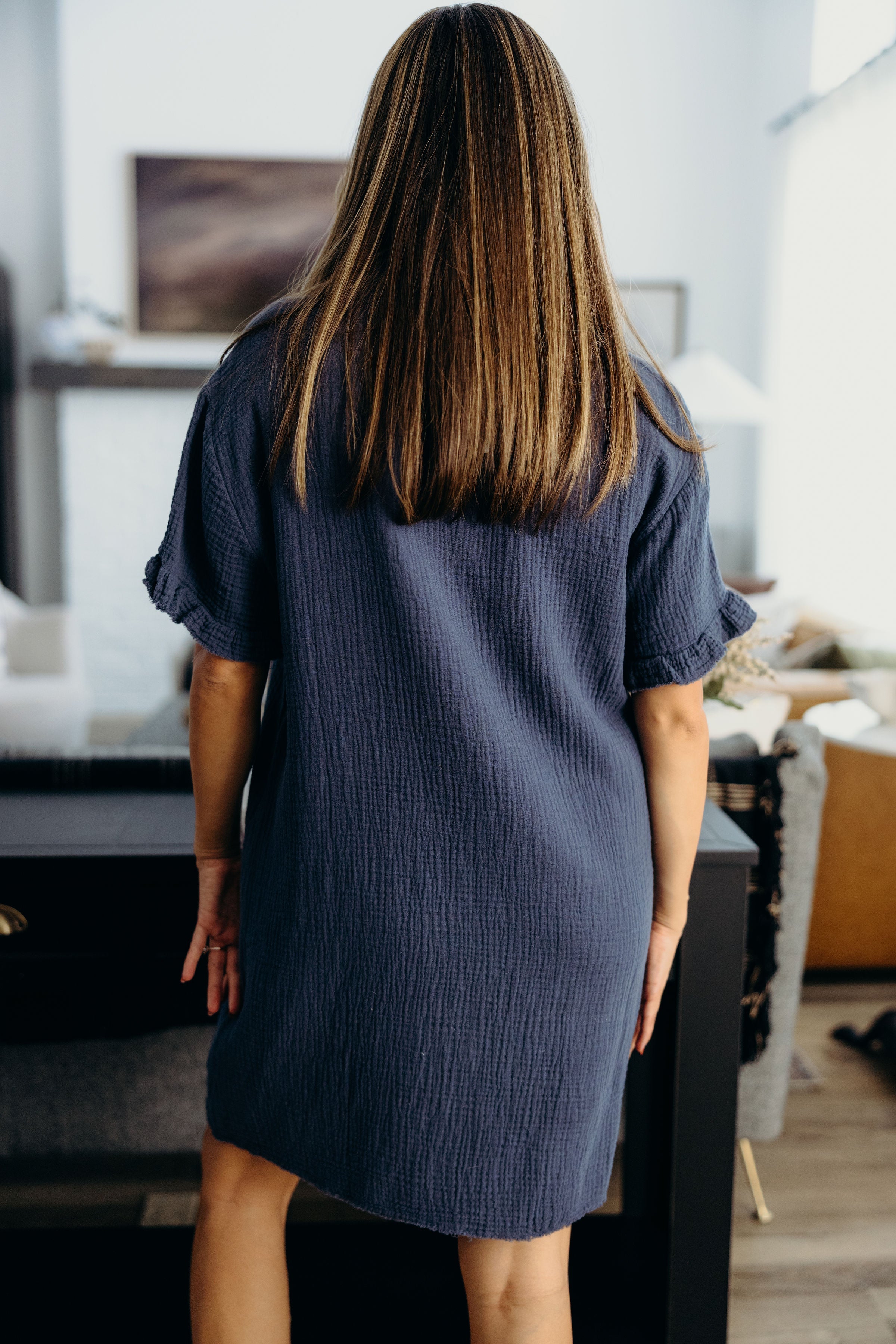 THE MICHA IN SOFT NAVY FINAL SALE