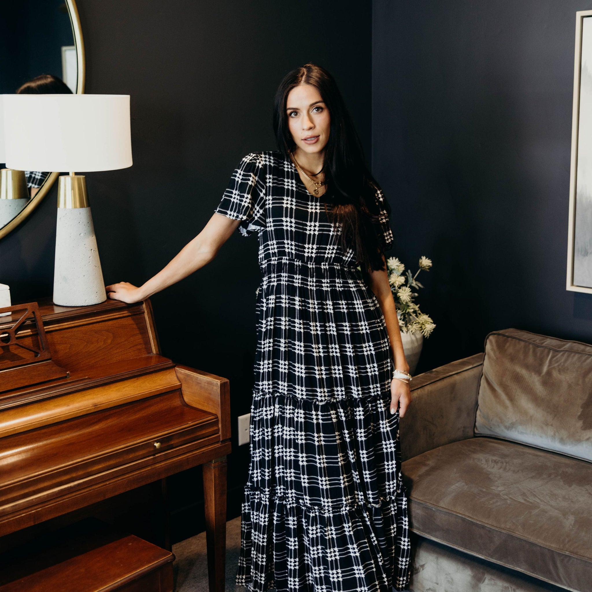 THE EDEN IN SHADOW PLAID FINAL SALE