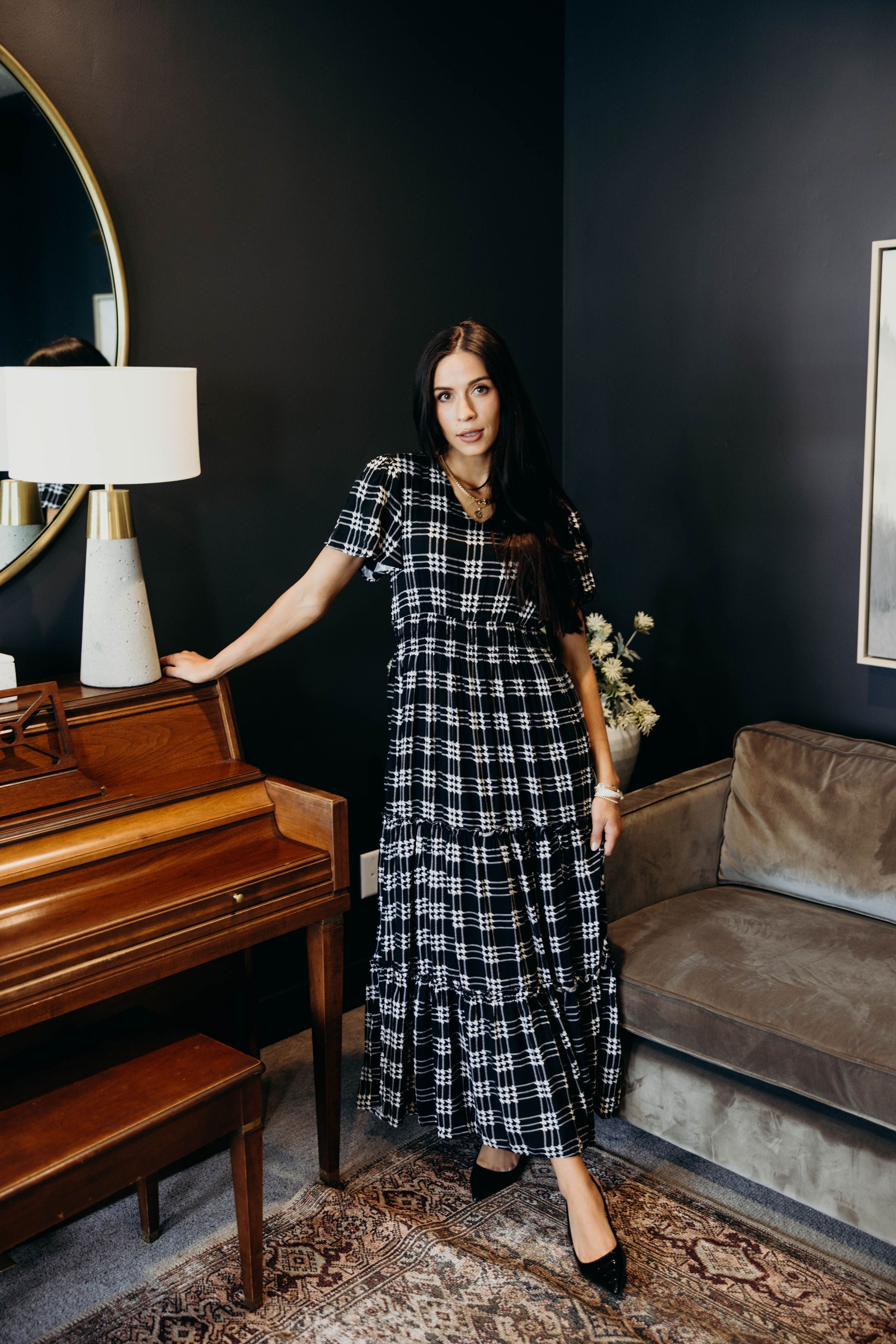 THE EDEN IN SHADOW PLAID FINAL SALE