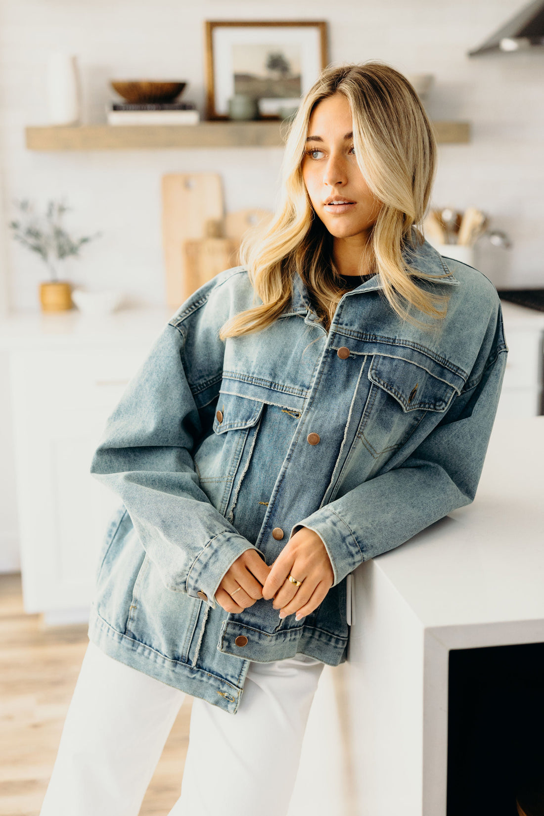 OVERSIZED DENIM JACKET IN HERITAGE FADE