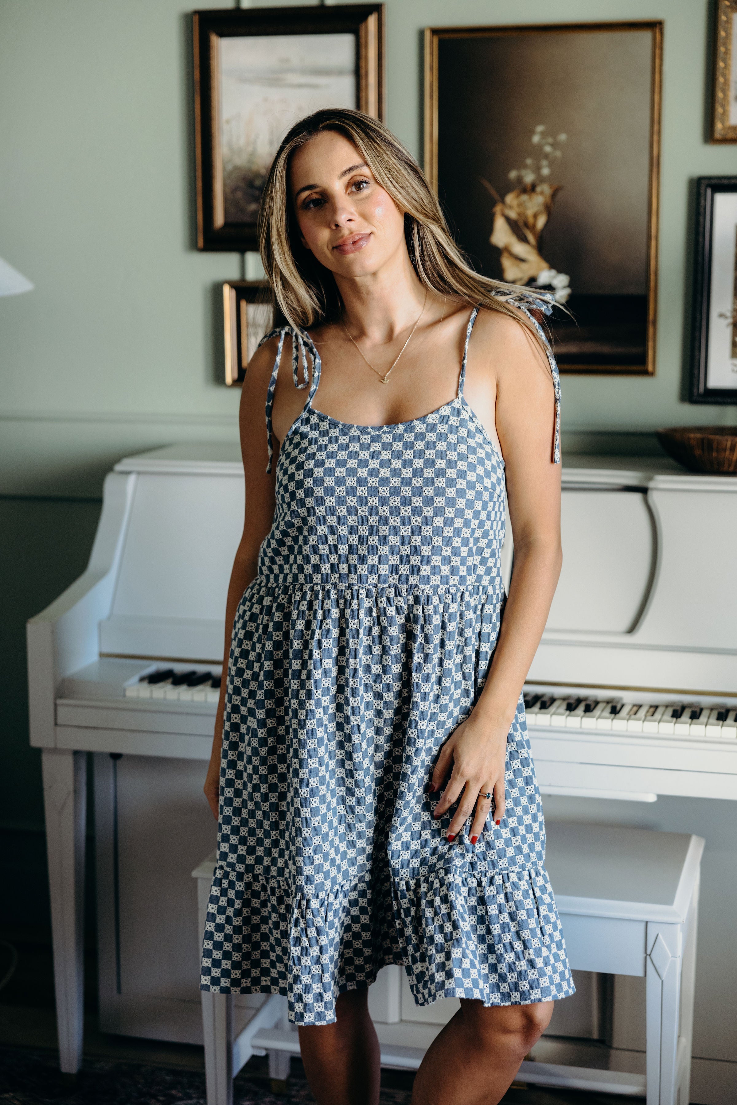 THE LEON IN DENIM CHECKERED