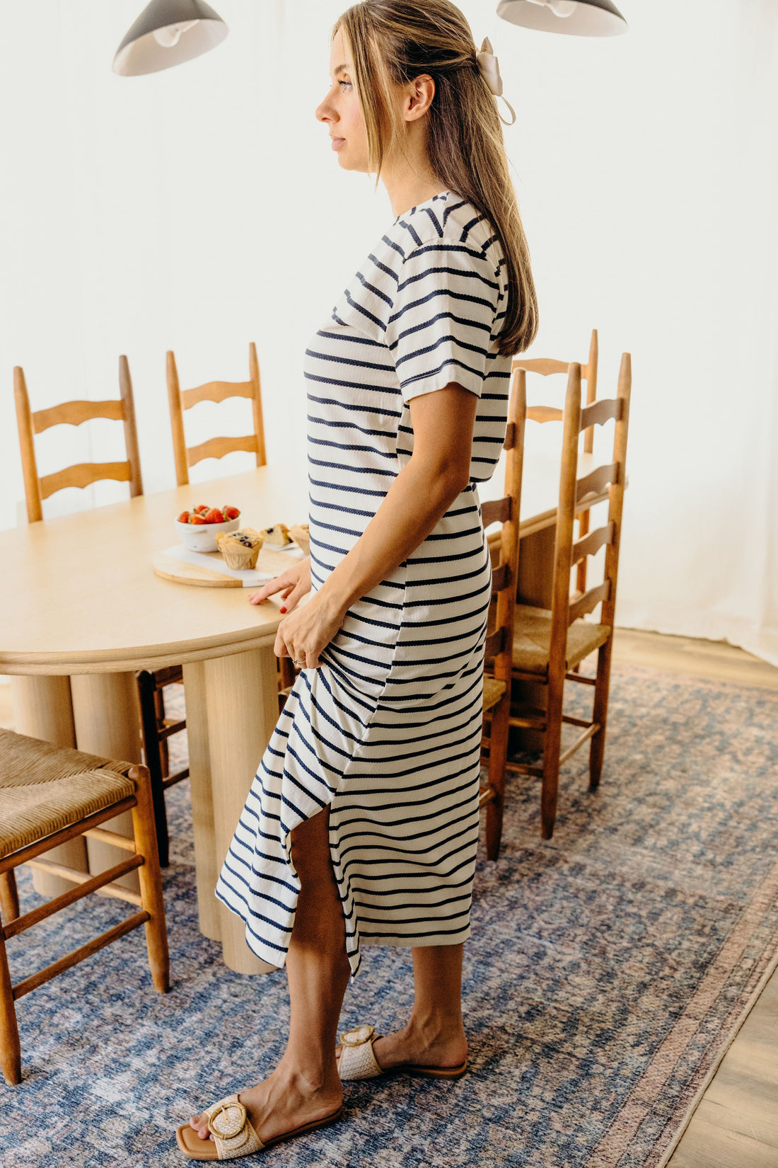 THE JETT IN NAVY STRIPED FINAL SALE