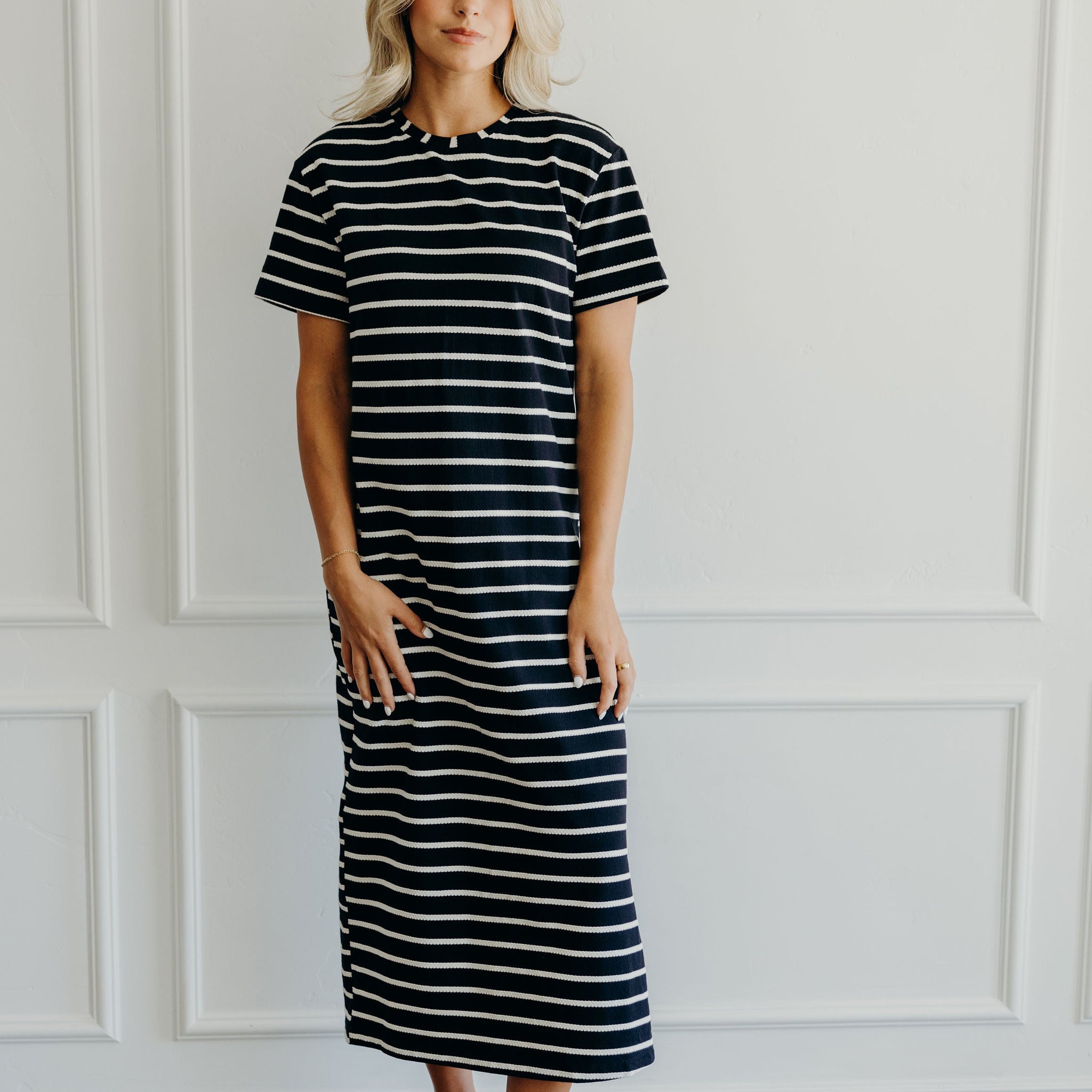 THE JETT IN IVORY STRIPED FINAL SALE
