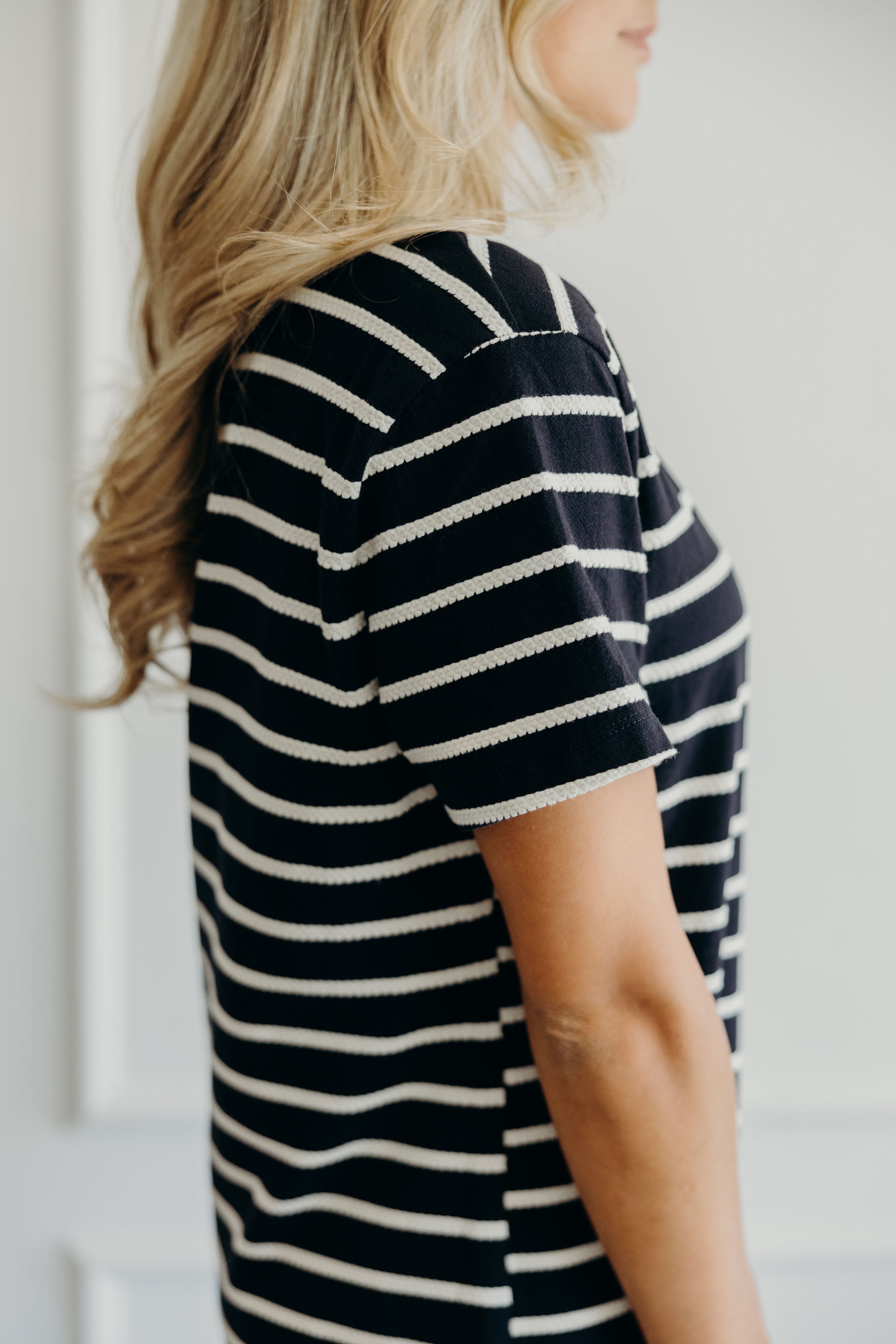 THE JETT IN IVORY STRIPED FINAL SALE