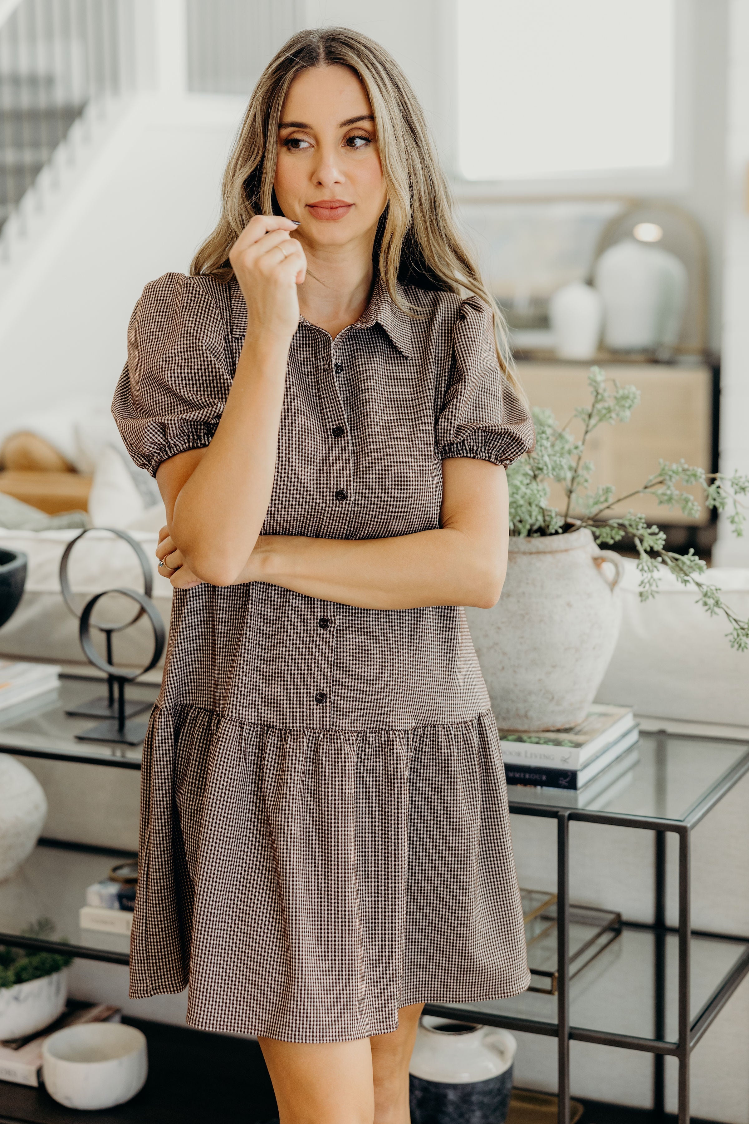 THE ESME IN CHOCOLATE CHECK FINAL SALE