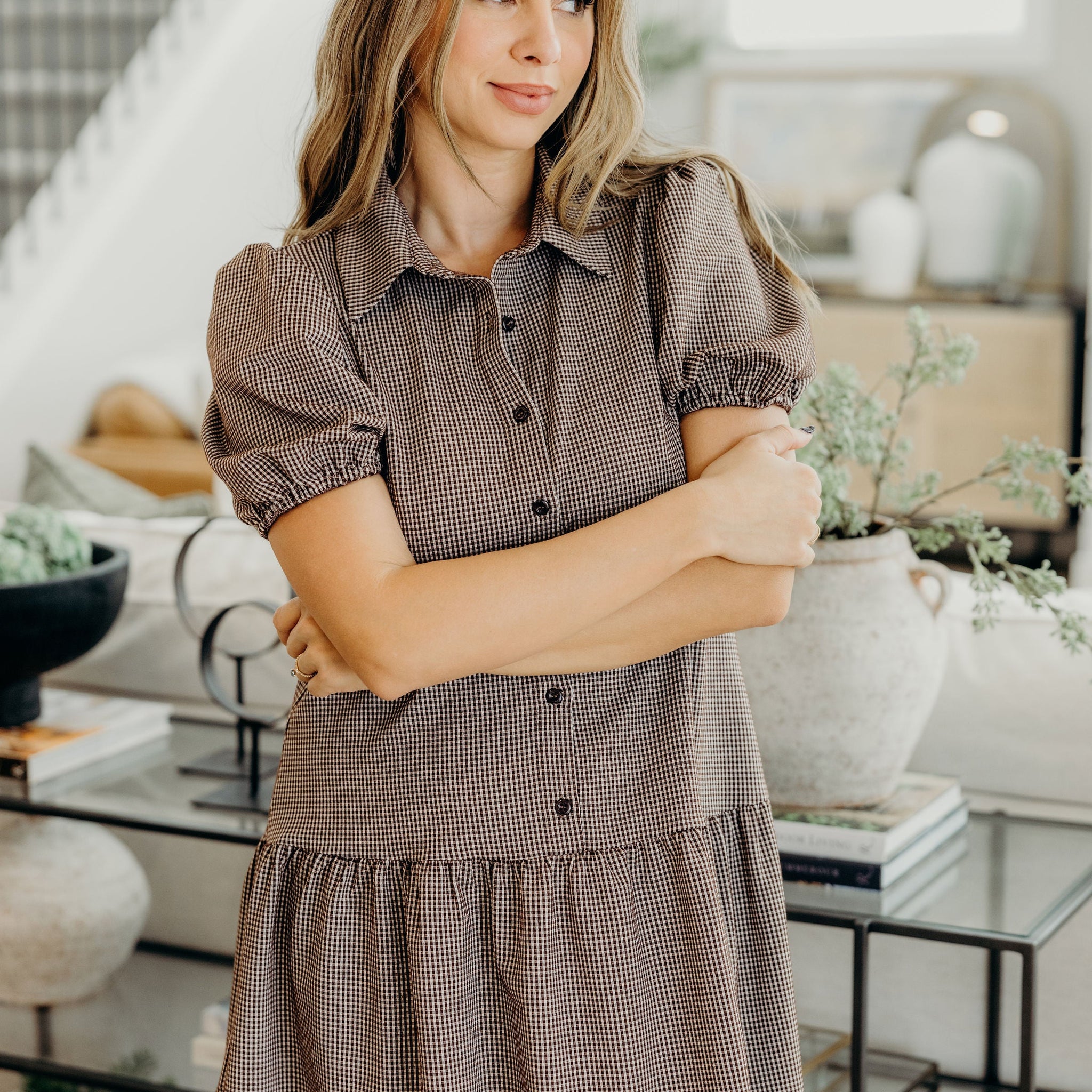 THE ESME IN CHOCOLATE CHECK FINAL SALE