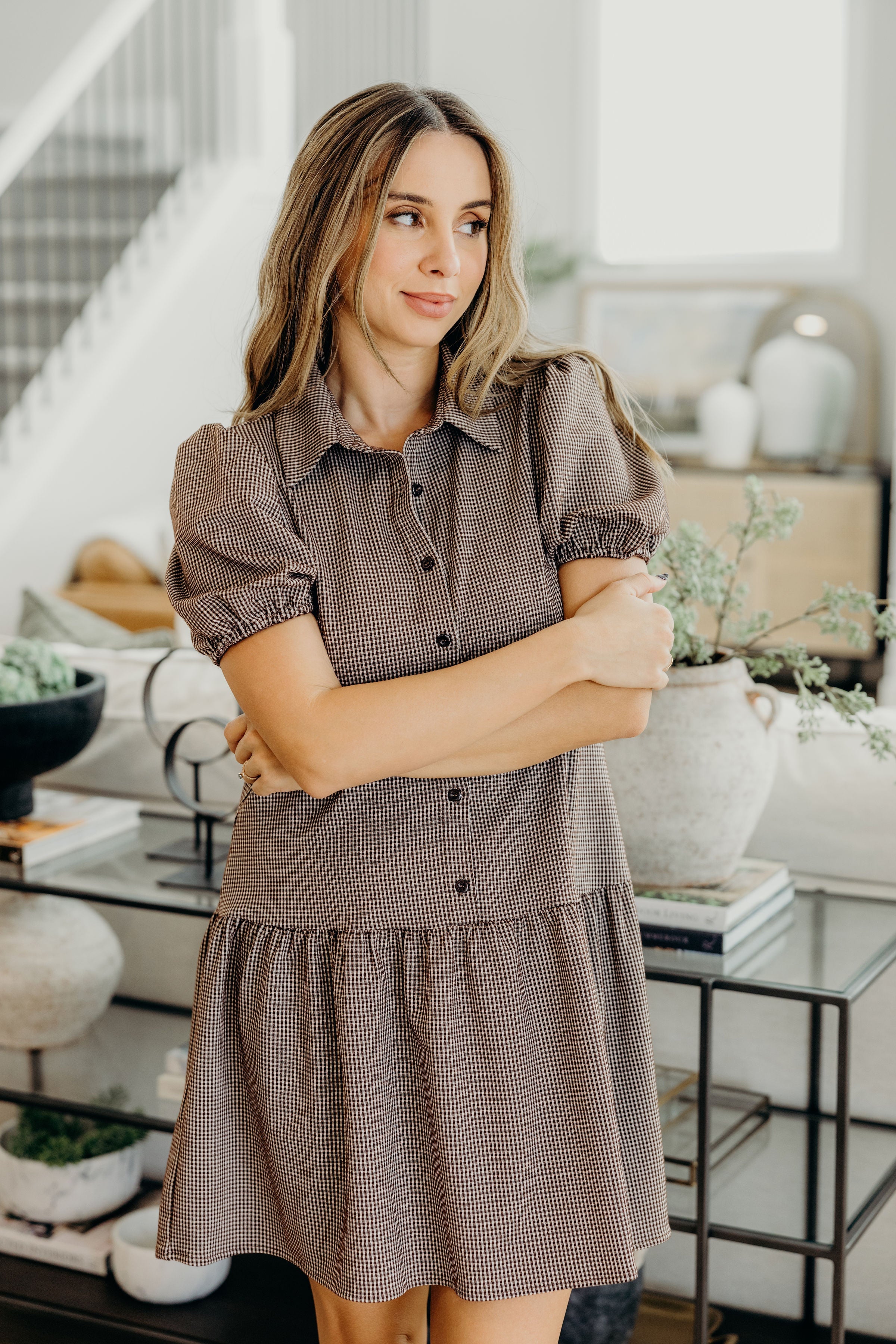 THE ESME IN CHOCOLATE CHECK FINAL SALE