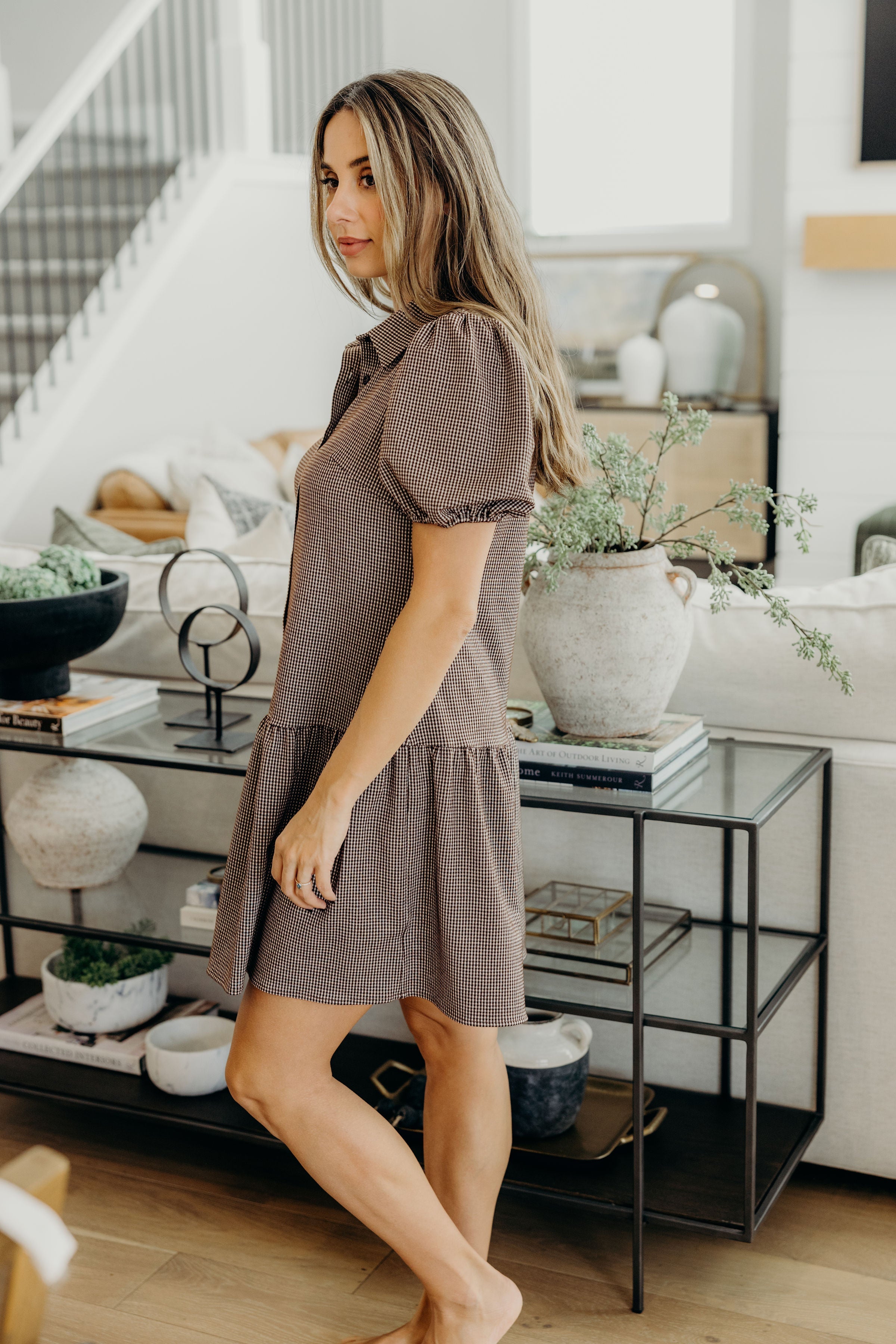 THE ESME IN CHOCOLATE CHECK FINAL SALE