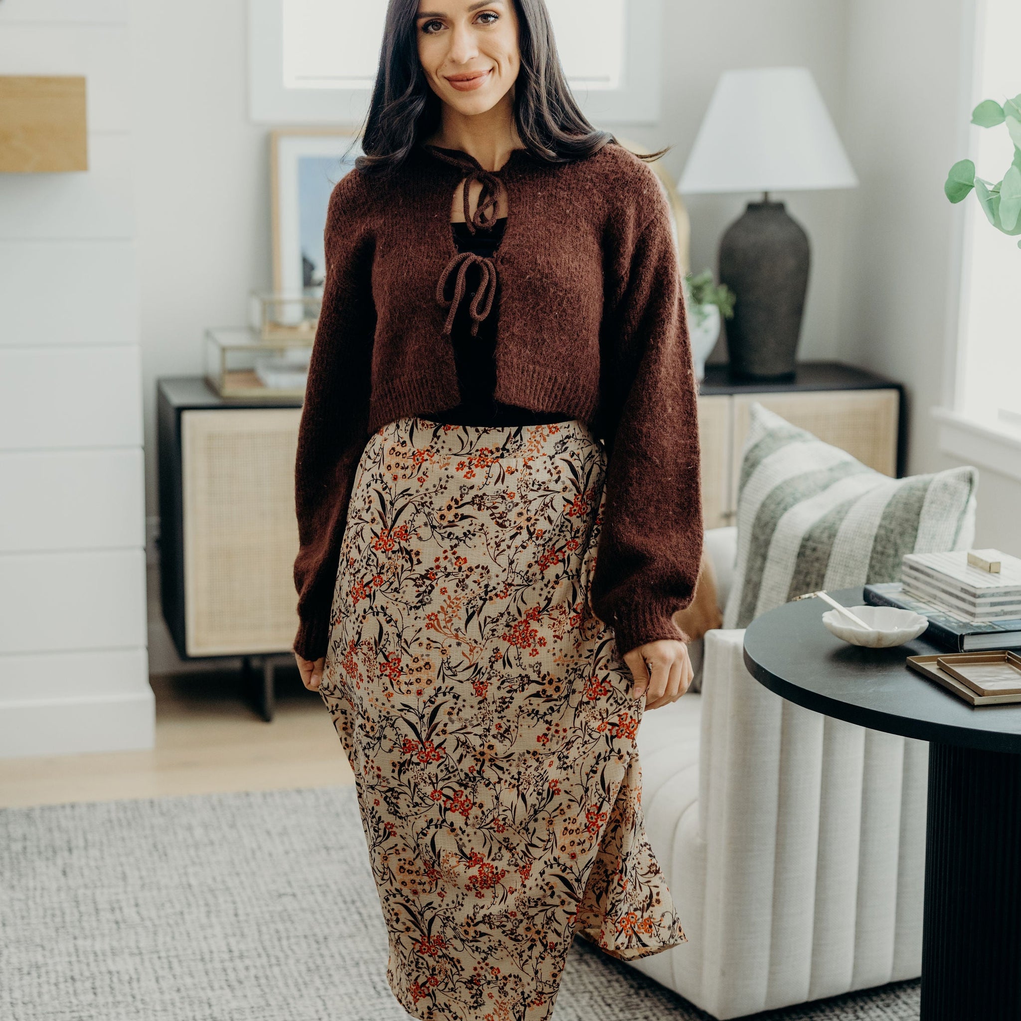 MIDI SKIRT IN SAHARA SAND FINAL SALE