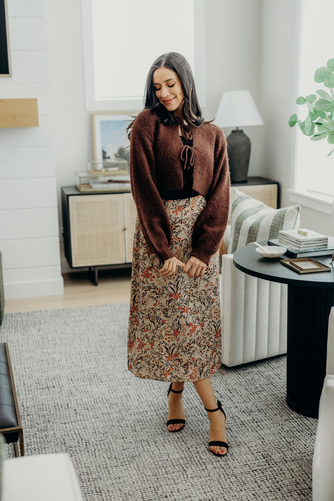 MIDI SKIRT IN SAHARA SAND FINAL SALE