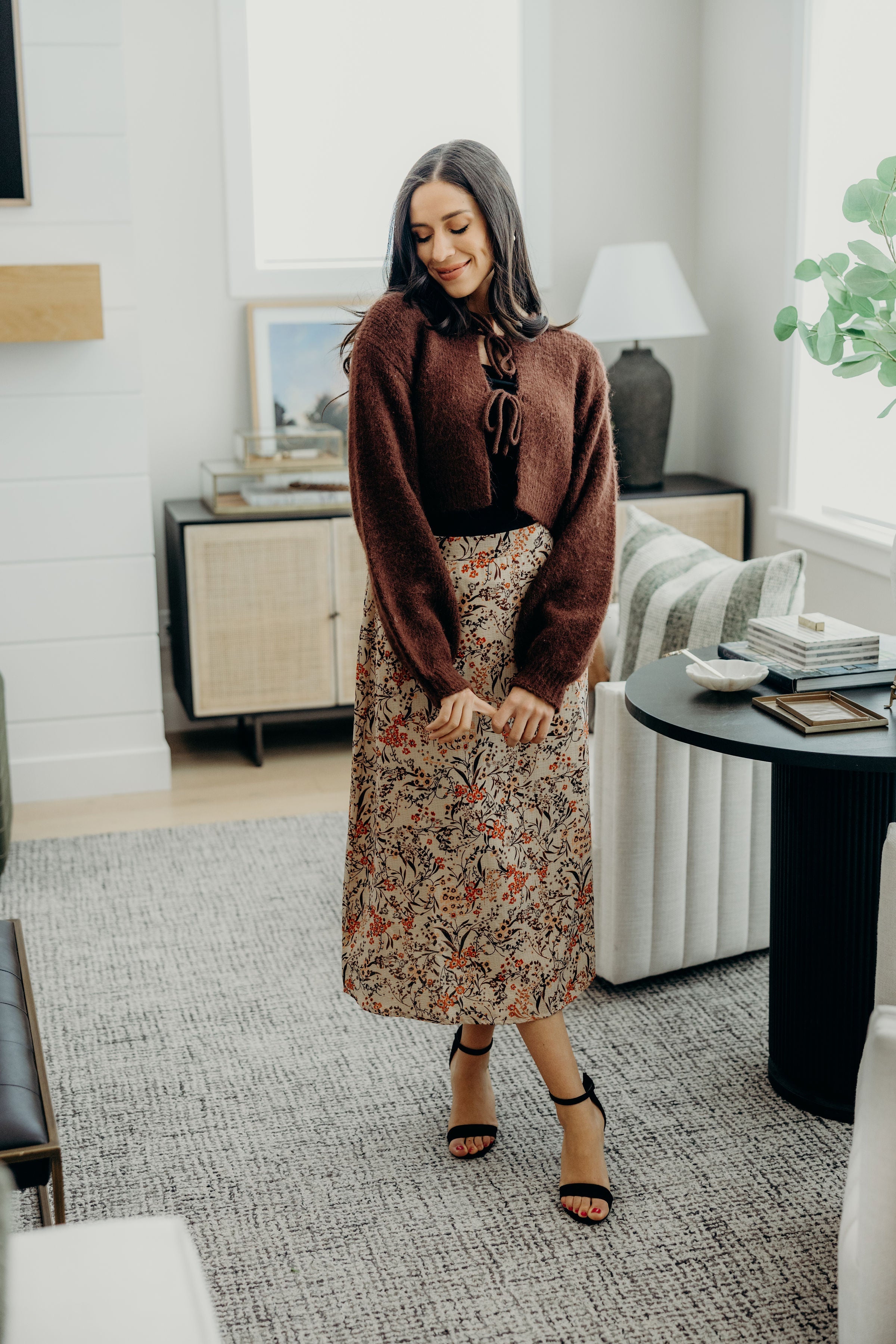 MIDI SKIRT IN SAHARA SAND FINAL SALE