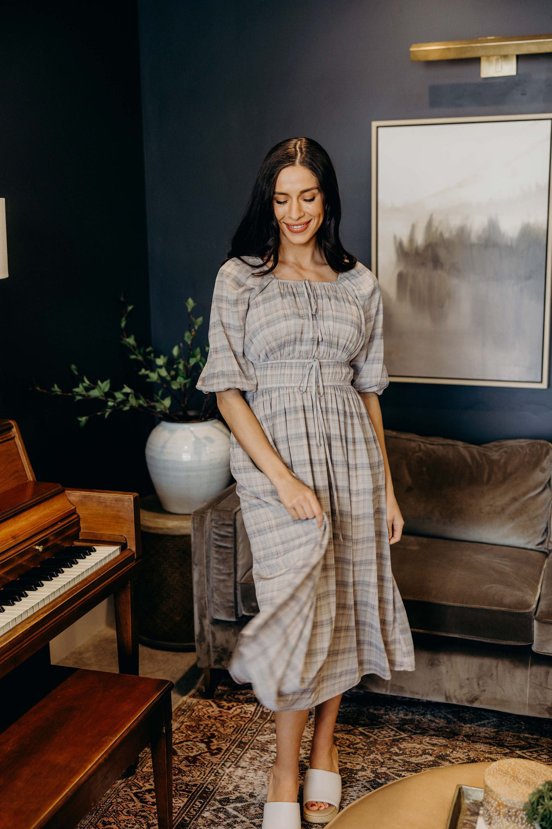 THE DYER IN FROSTY PLAID