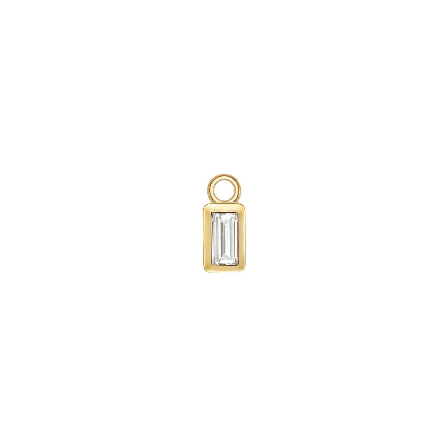 Baguette Bezel Charm - Diamond