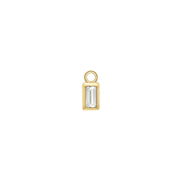 Baguette Bezel Charm - Diamond