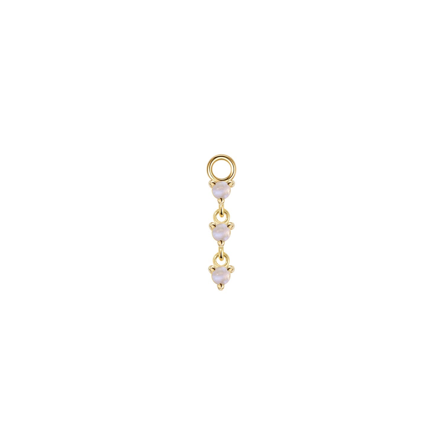 Penelope Prong Charm - Cabochon Gemstone