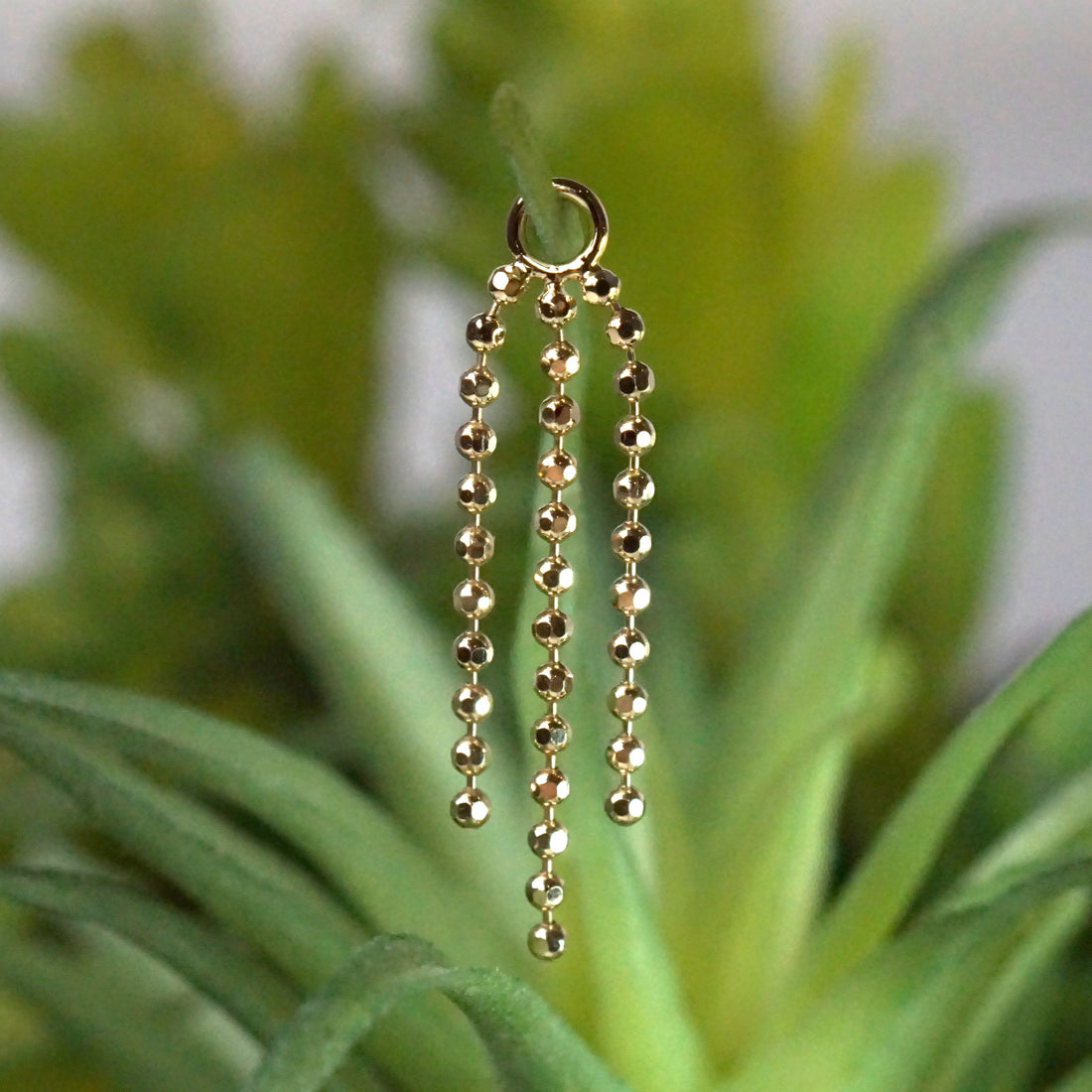 Triple Ball Chain Charm