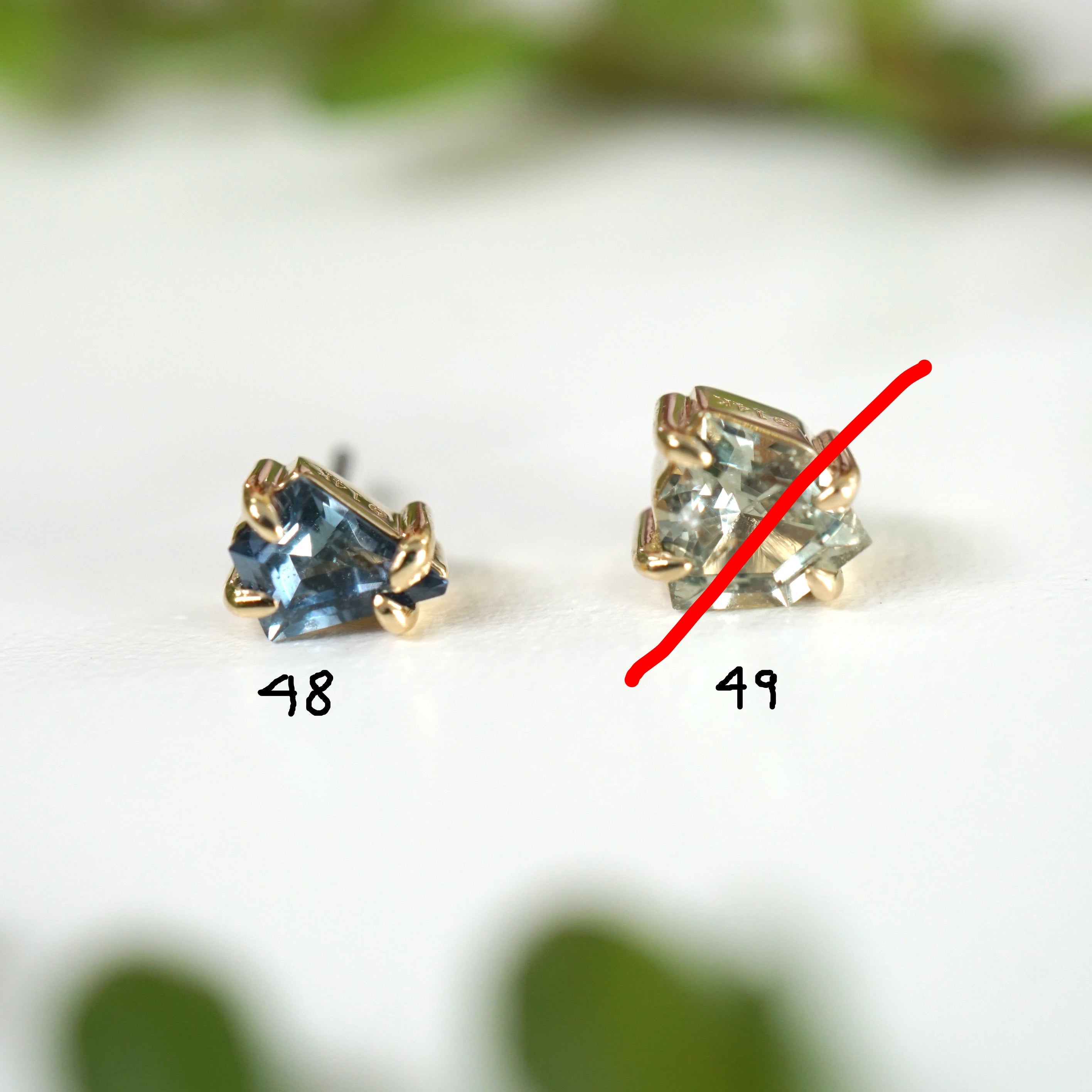 LE 2025 Claw Set Solitaire Faceted Sapphire Freeform One-Of-A-Kind