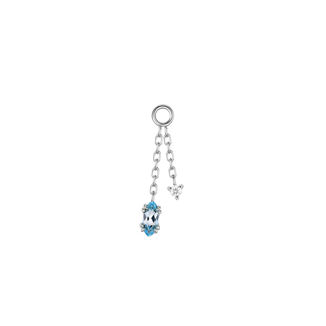 Georgia Diamond Double Dangle Chain Charm