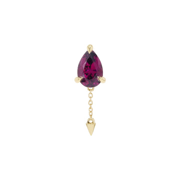 Color Changing Garnet with Spike and Chain Dangle