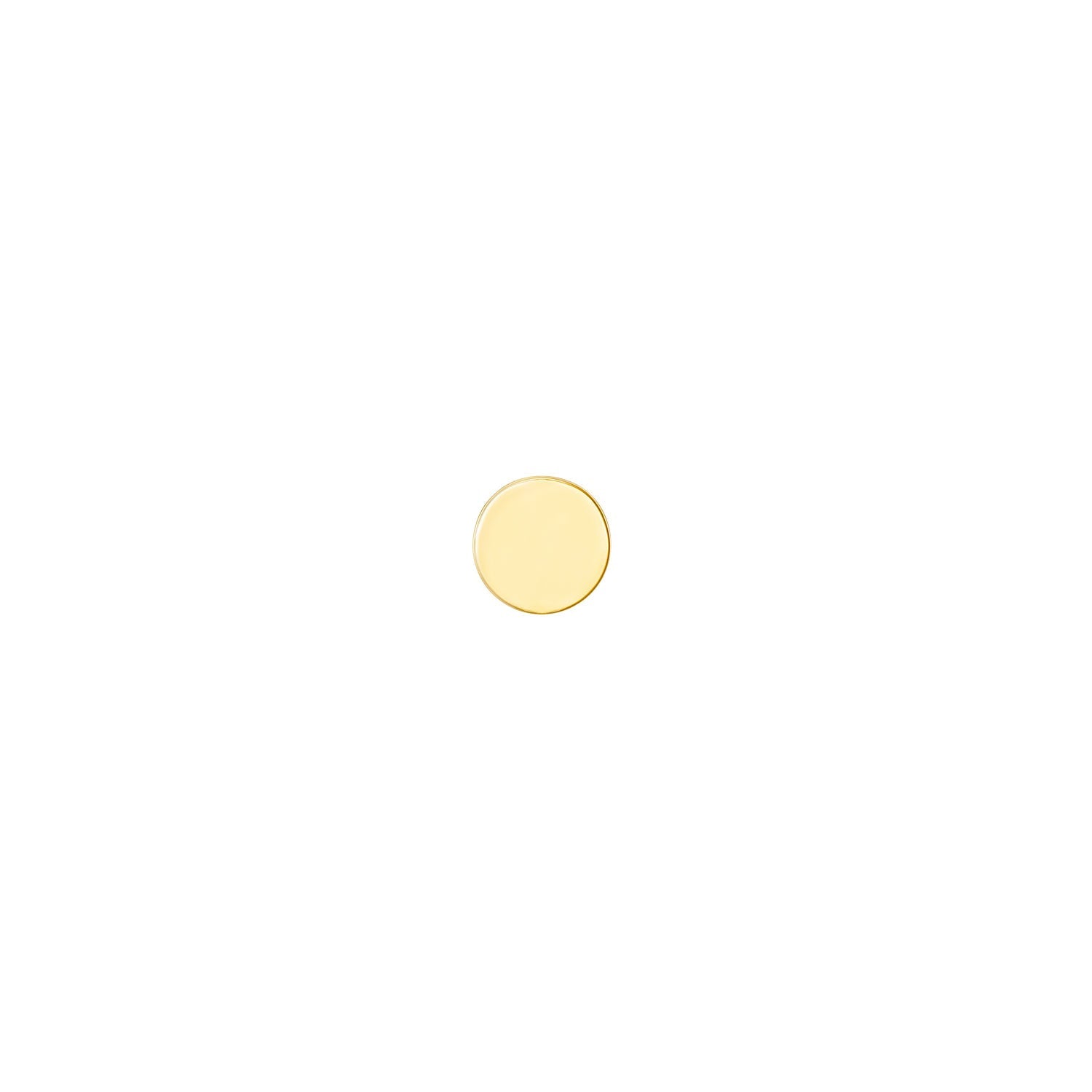 Solid Gold Disc - Flat