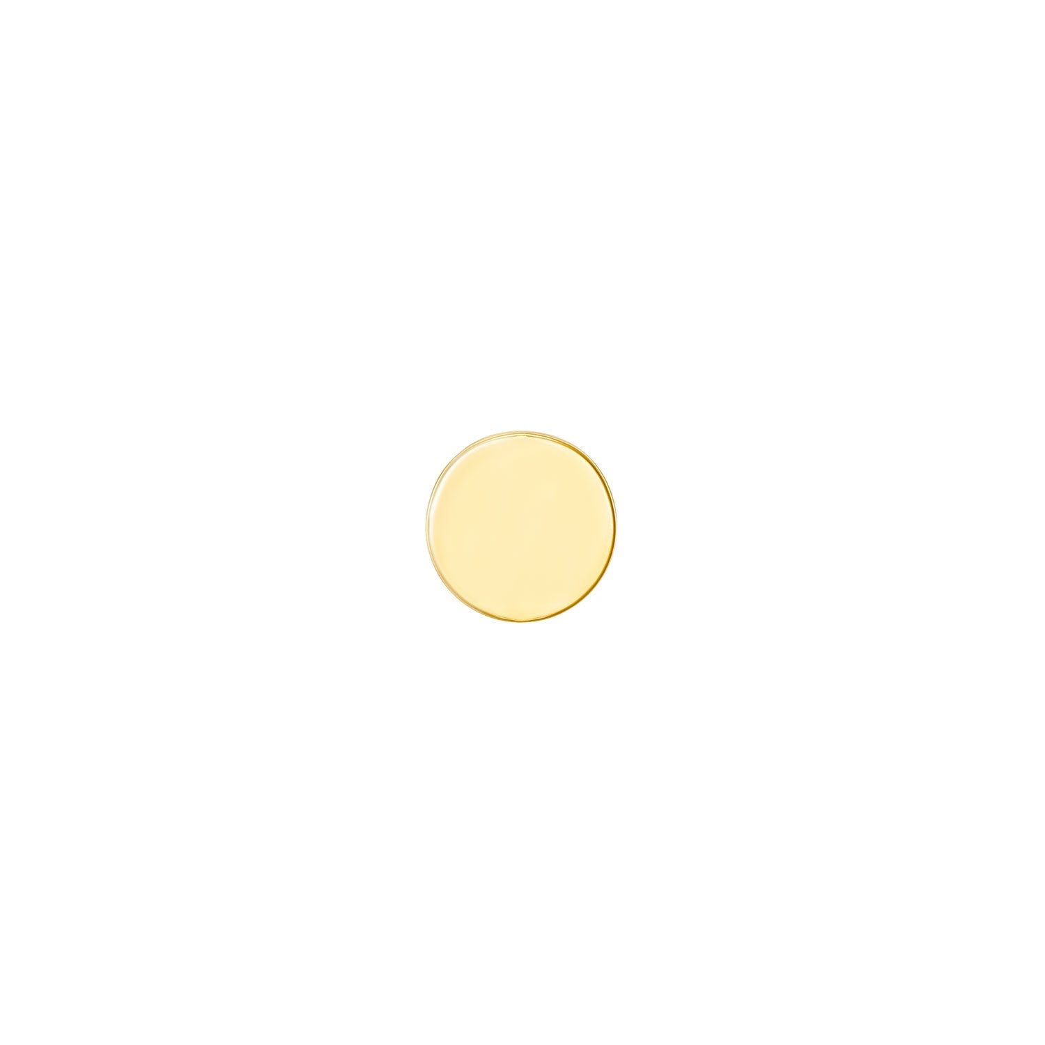Solid Gold Disc - Flat
