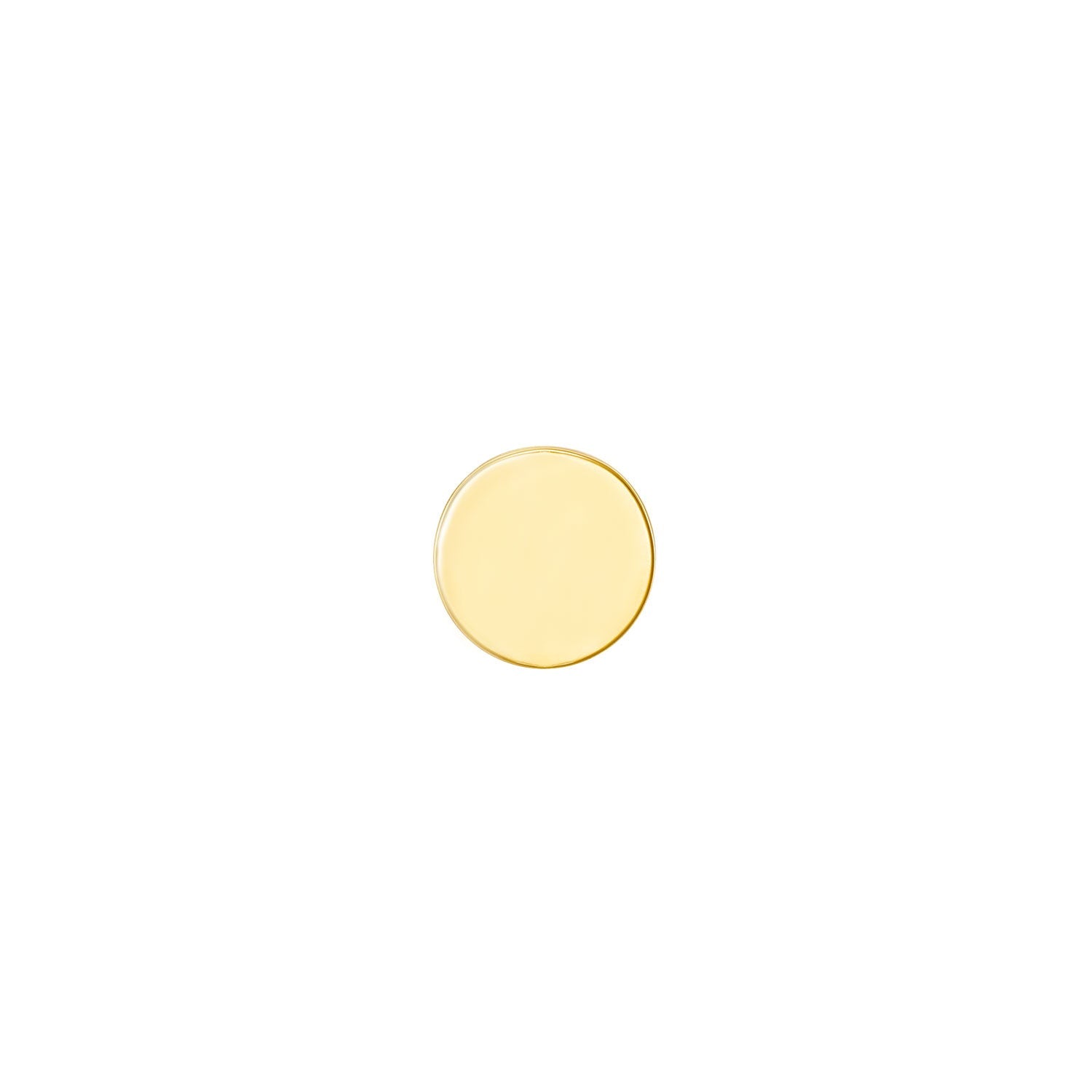 Solid Gold Disc - Flat