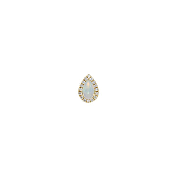 Diamond Halo - Pear Cabochon
