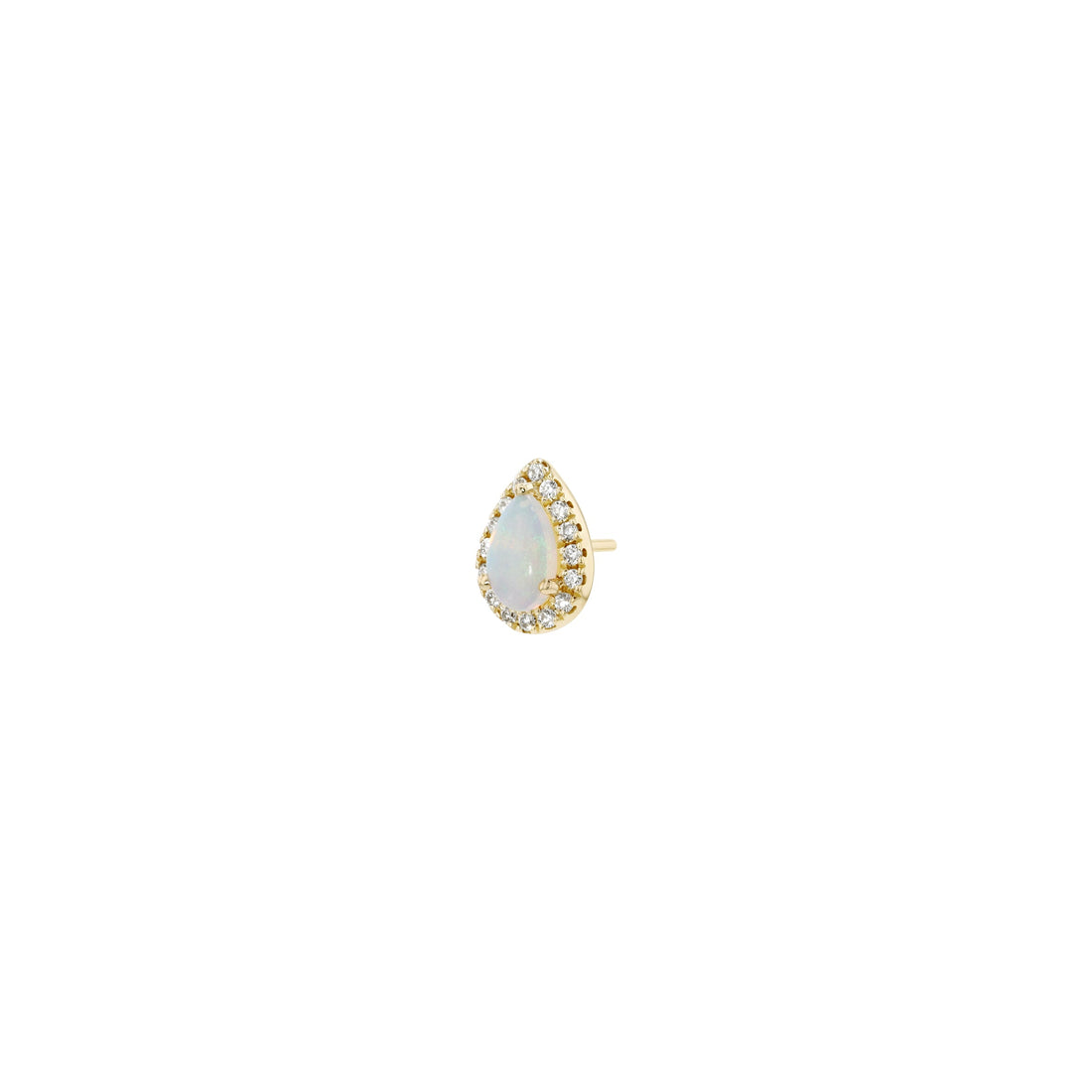 Diamond Halo - Pear Cabochon