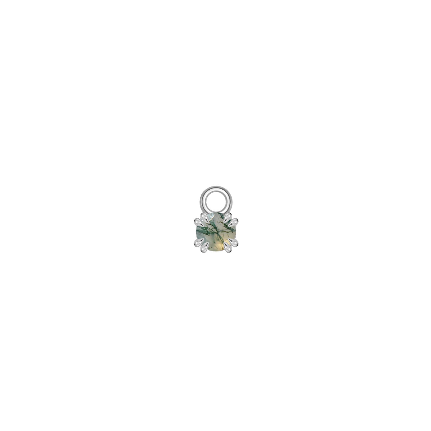 Rose Cut Gemstone Charm