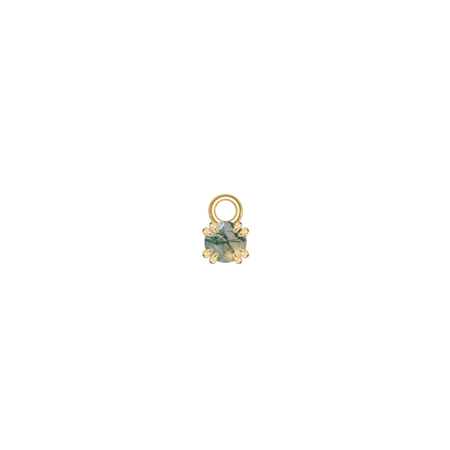 Rose Cut Gemstone Charm