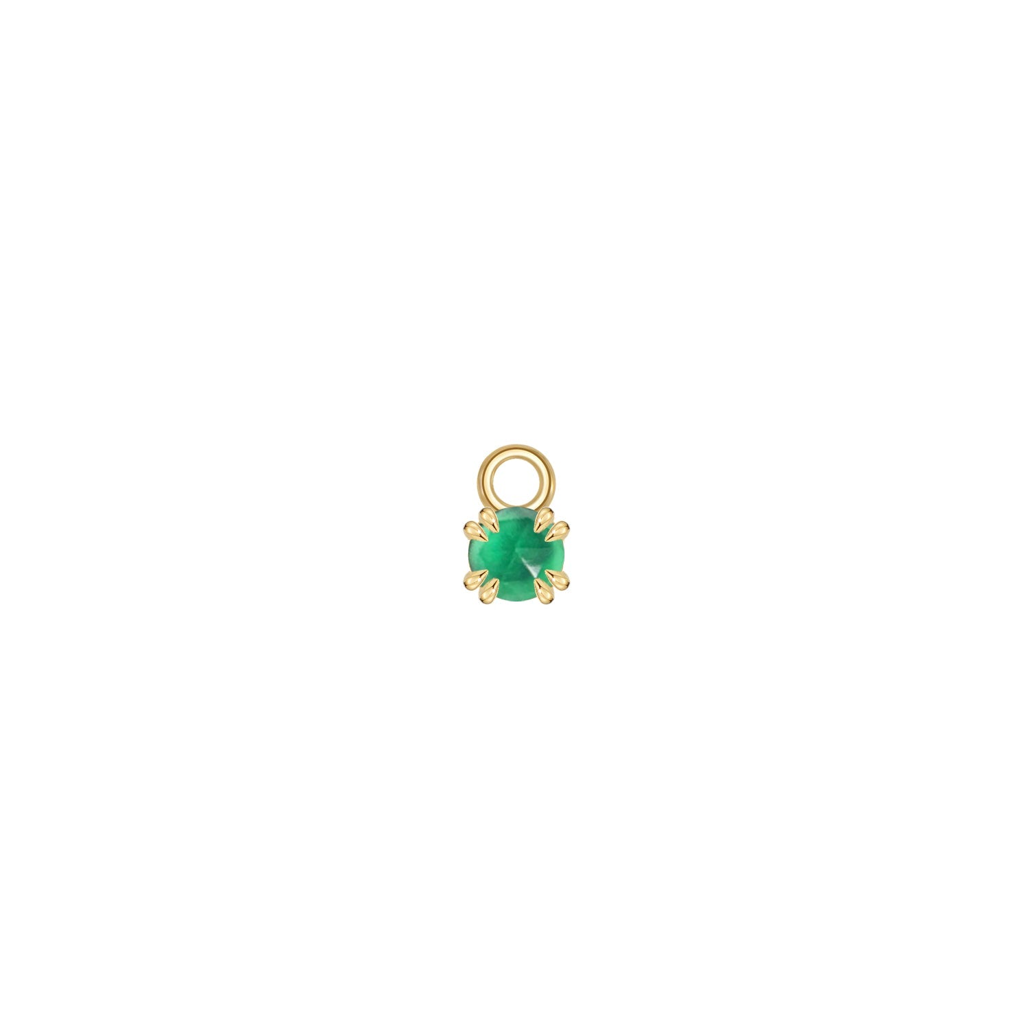Rose Cut Gemstone Charm
