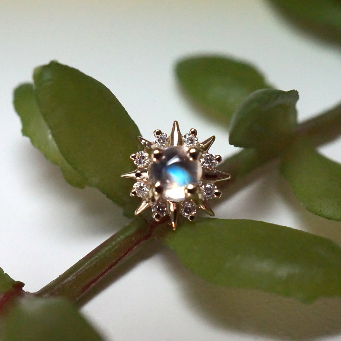 Surya Mini with Cabochon Gemstone